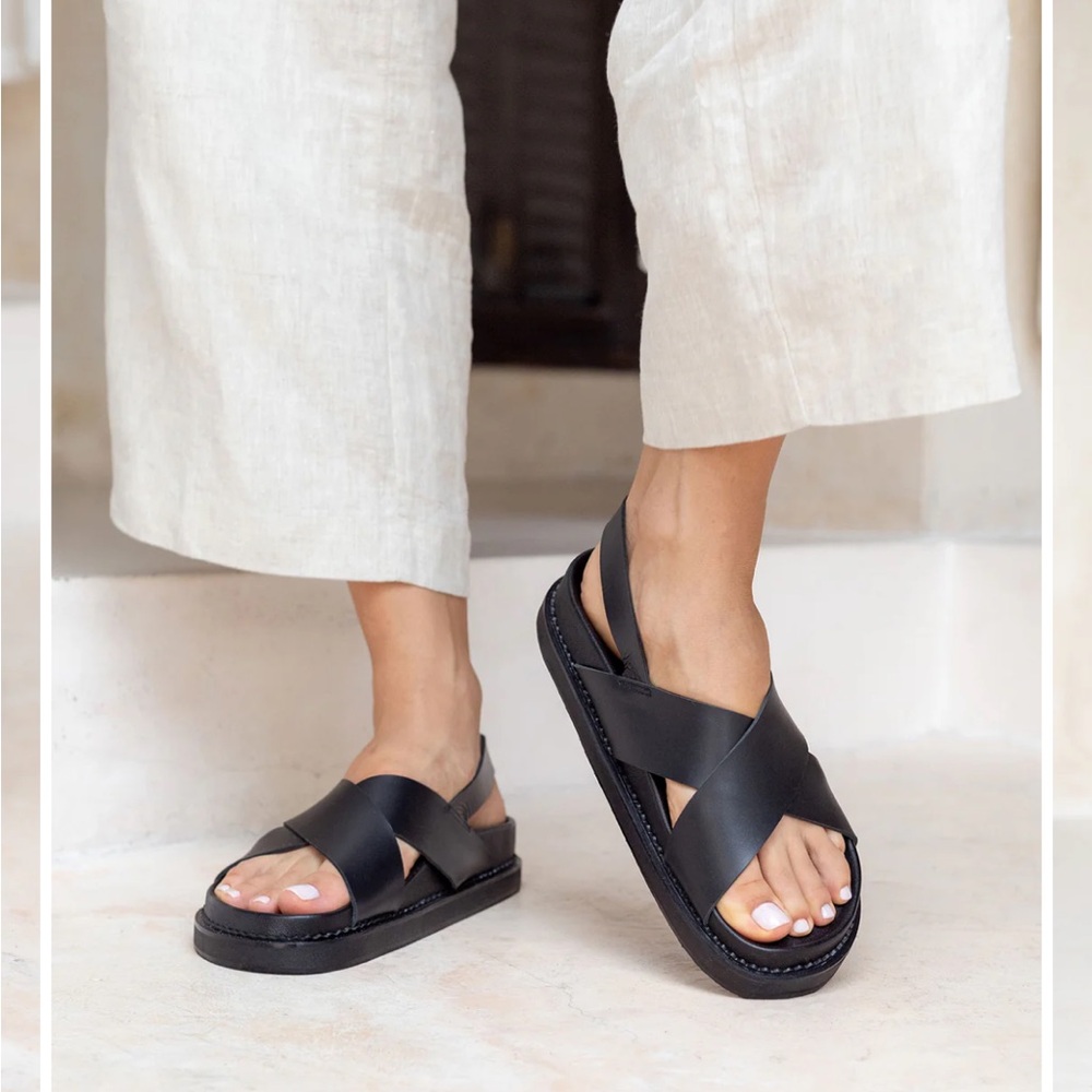 Leather Capri Sandals